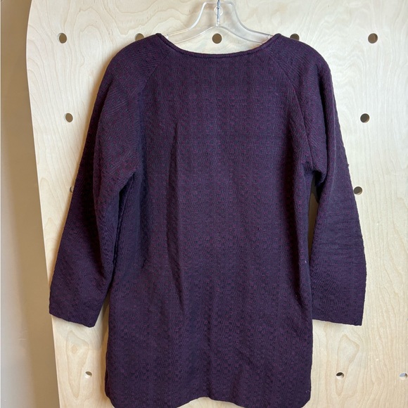 Ekadesma Burgundy Zip Up Jacquard Nepalese Jacket Medium - Picture 5 of 6